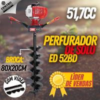 Perfurador De Solo Kawashima Ed52 Resistente Com Broca 200mm - 6