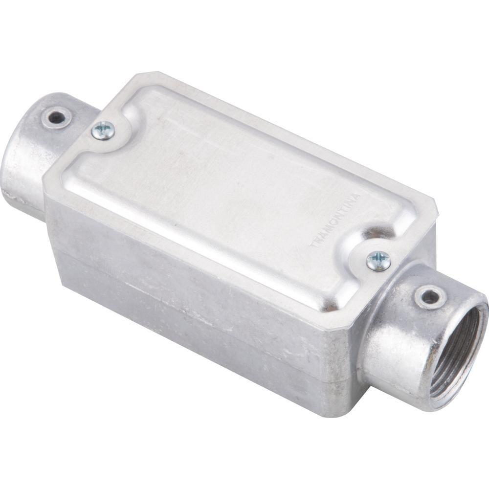 Condulete Fixo 3/4" Tipo "c" - Com Tampa / Rosca Bsp / Sem Pintura - 3