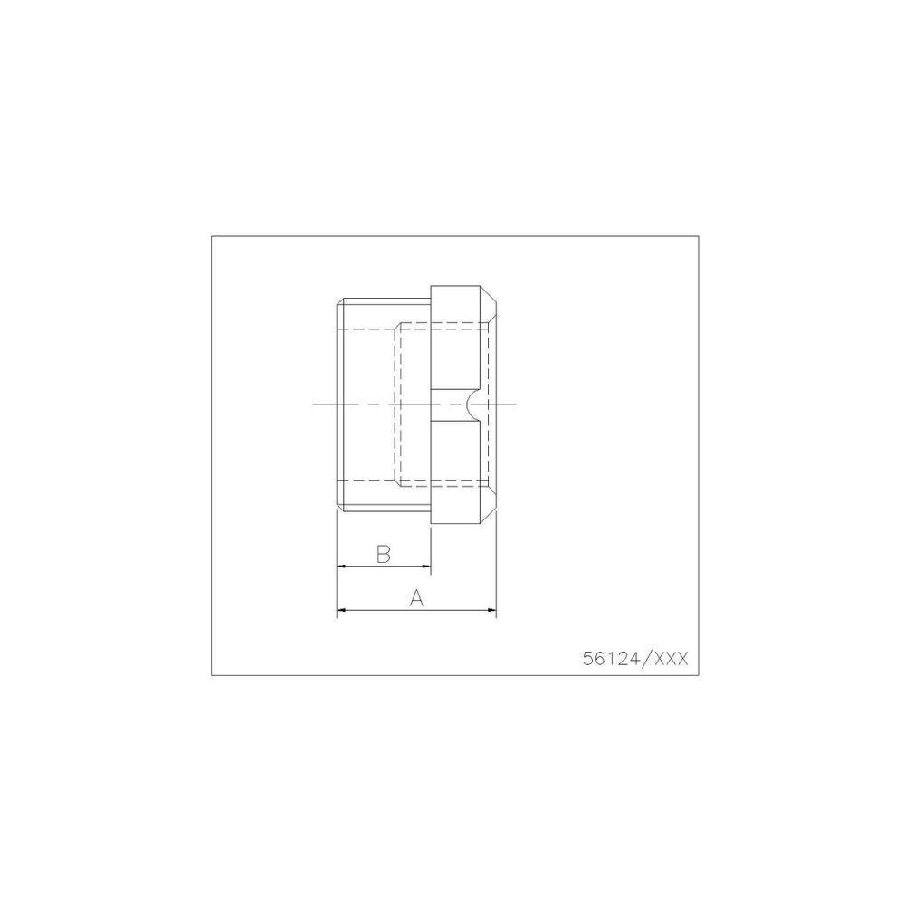 Redução Com Rosca 1.1/2 Polegada X 3/4" - 2