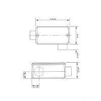 Condulete Fixo 1" Tipo Ll Tramontina Com Tampa E Rosca Npt Com Pintura Eletrostática A Pó Tramontina - 2