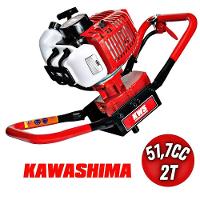 Perfurador De Solo Ed52s Kawashima à Gasolina 52cc Sem Broca - 2