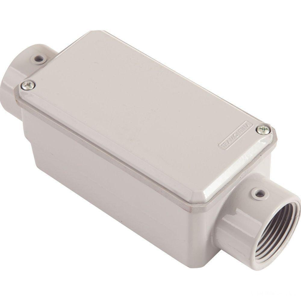 Condulete Fixo 1" Tipo C Tramontina Com Rosca Npt Com Tampa E Com Pintura Eletrostática Tramontina - 1