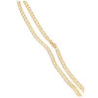 Corrente Friso Fecho Gaveta 6mm 40g Banhado A Ouro 18k. - 1