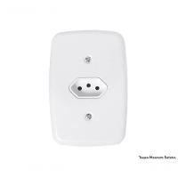 Tomada Ideale Br 2p+t 10a 250v C/pl 3211 C/12pcs - 1