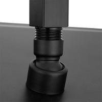 Ducha Chuveiro Teto Inox 20x20 Preto Fosco Suporte Quadrado Piscina Banheiro Area Externa Banheira - 13