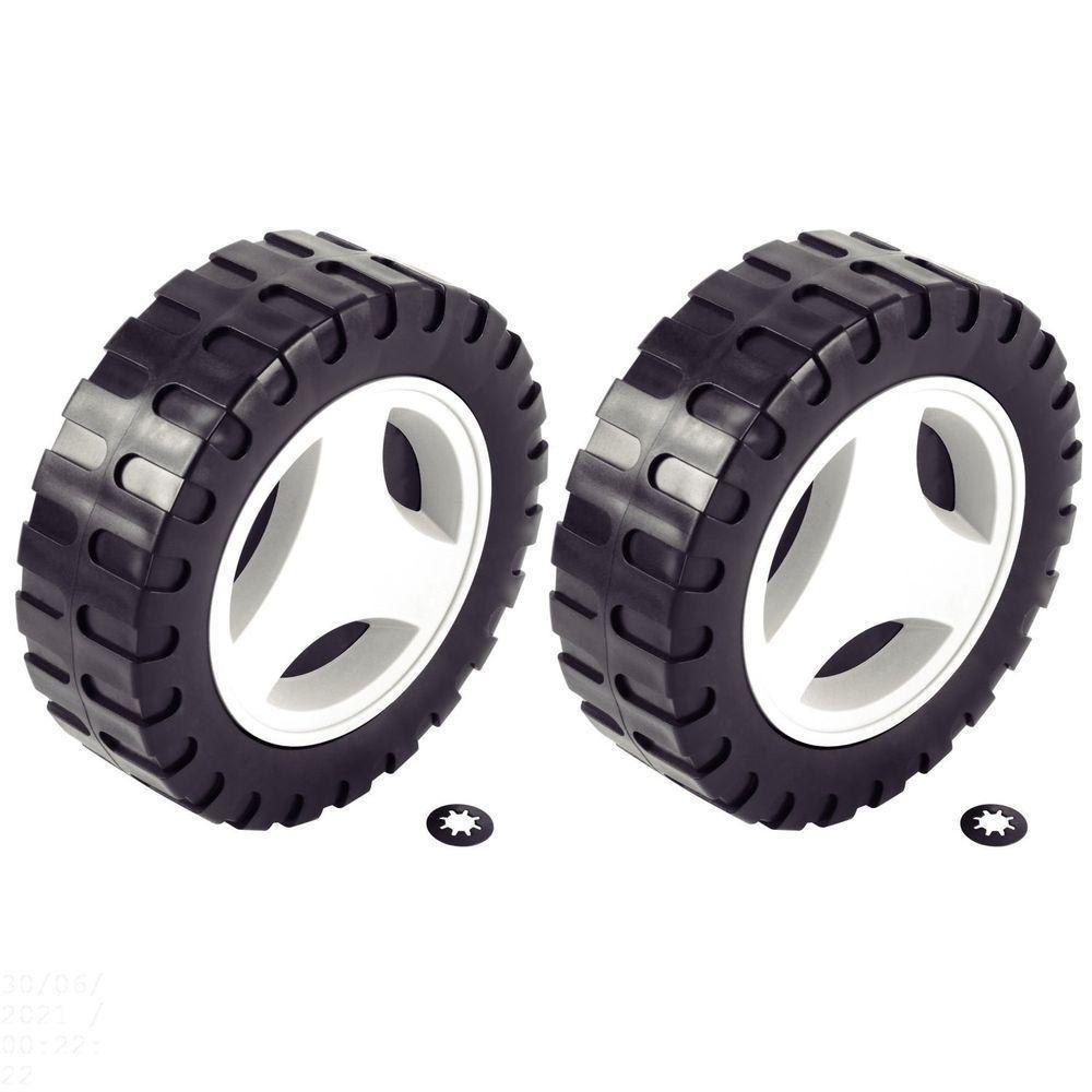 Roda Menor ø 140 Mm E Calota Plástica (2 Un.) Para Cortador De Grama Ce35m2 E Ce35p - 1