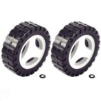 Roda Menor ø 140 Mm E Calota Plástica (2 Un.) Para Cortador De Grama Ce35m2 E Ce35p - 1