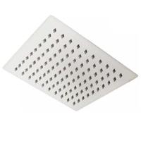 Ducha Inox Chuveiro Cromado 20x20 Slim Suporte Redondo - 8