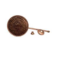 Chuveiro Ducha De Parede Redondo Com Braço Cobre Puro 24Cm - 2