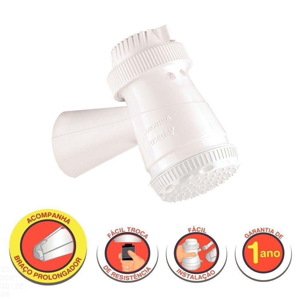 Ducha Elétrica Tramontina 3 Temperaturas 5500 W 220 V Branca Tramontina - 5