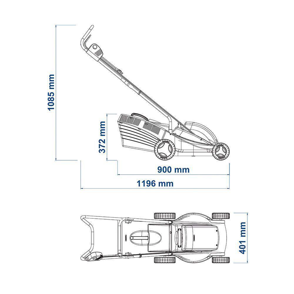 Cortador De Grama Elétrico Tramontina 1300w Preto Com Laranja 220v - 2