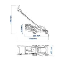 Cortador De Grama Elétrico Tramontina 1300w Preto Com Laranja 220v - 2
