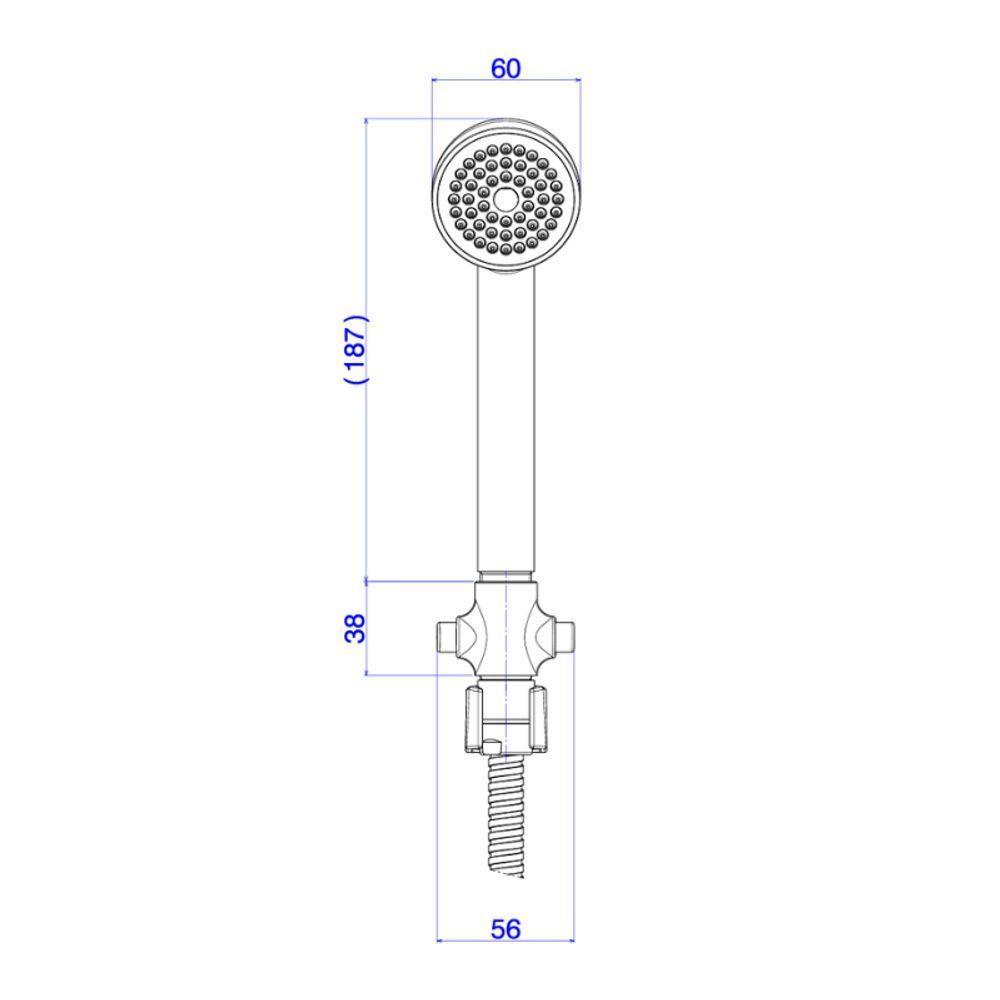 Kit De Chuveiro Com Desviador + Ducha Manual Acqua Plus Cromado - Deca - 2