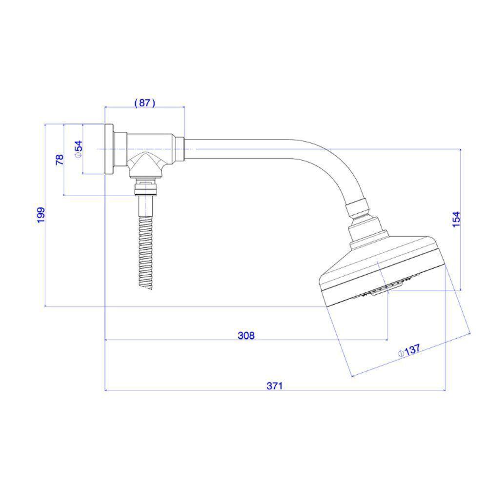 Kit De Chuveiro Com Desviador + Ducha Manual Acqua Plus Cromado - Deca - 3