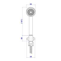 Kit De Chuveiro Com Desviador + Ducha Manual Acqua Plus Cromado - Deca - 2