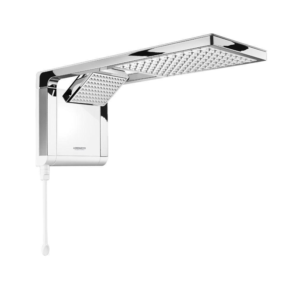 Chuveiro Acqua Duo Ultra 220v - Lorenzetti Branco Com Cromado - 1