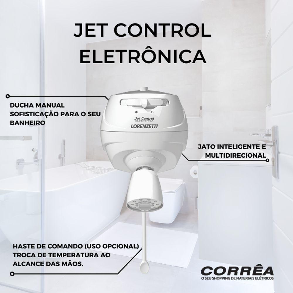 Chuveiro Lorenzetti Jet Control Eletrônica 7800w Branco 220v - 3