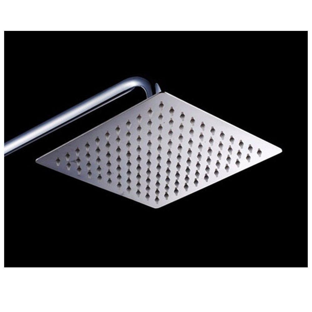 Chuveiro Quadrado Ducha Inox Cromado 20x20 Area Externa Piscina Banheiro - 2