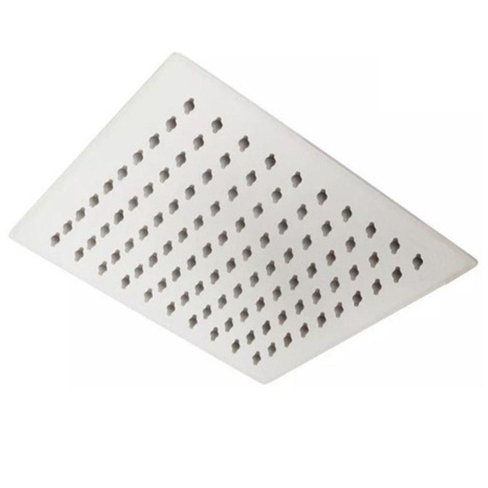 Chuveiro Quadrado Ducha Inox Cromado 20x20 Area Externa Piscina Banheiro - 8