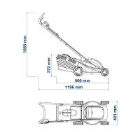 Cortador De Grama Elétrico Tramontina 1300w Preto Com Laranja 127v - 2