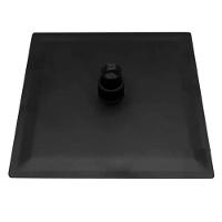 Chuveiro Ducha Inox 20X20 Suporte Teto Preto Fosco Quadrado - 5