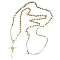 Corrente Com Pingente Cruz Fio Palito Não Enferruja. - 1
