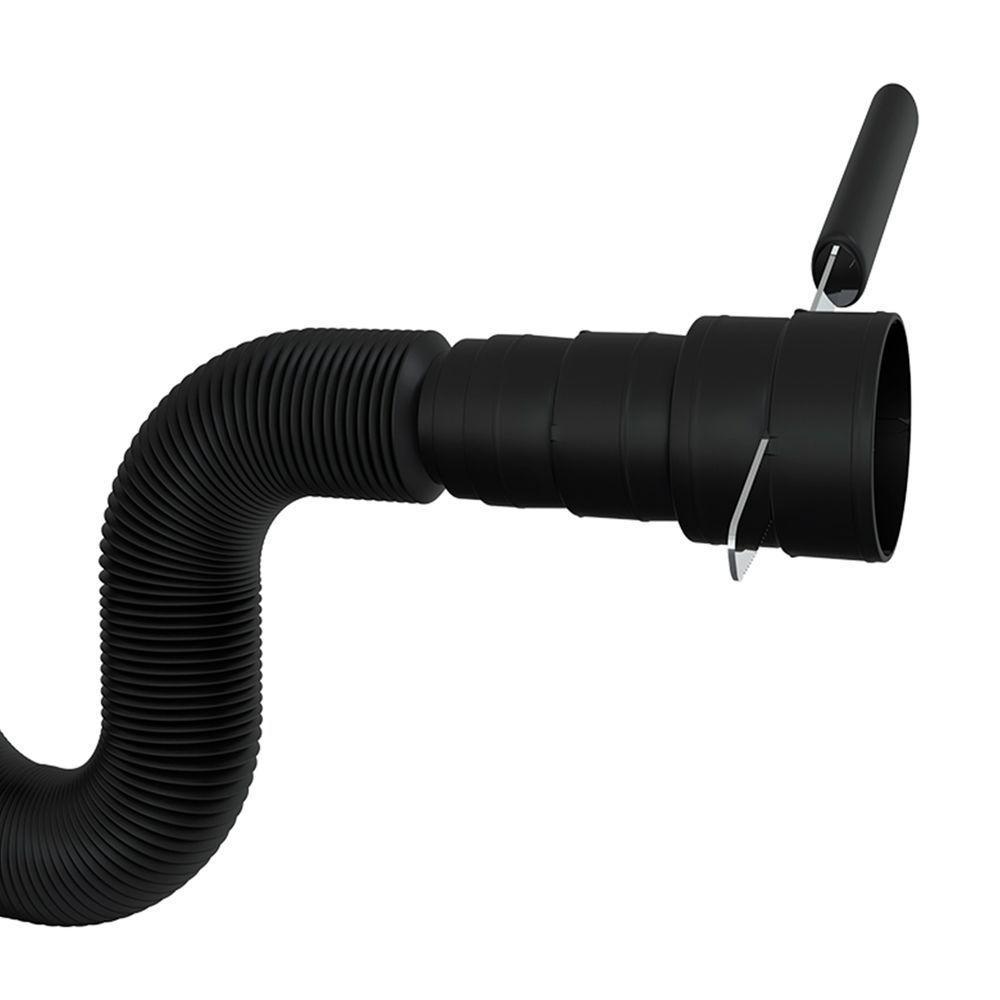 Sifão Flexível Blukit Tubo Extensivo 1,1 Metros Universal Preto - 3