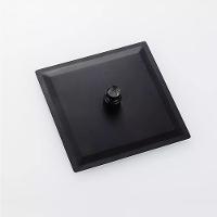 Chuveiro Ducha Quadrado Inox 20X20 Parede Preto Fosco - 2