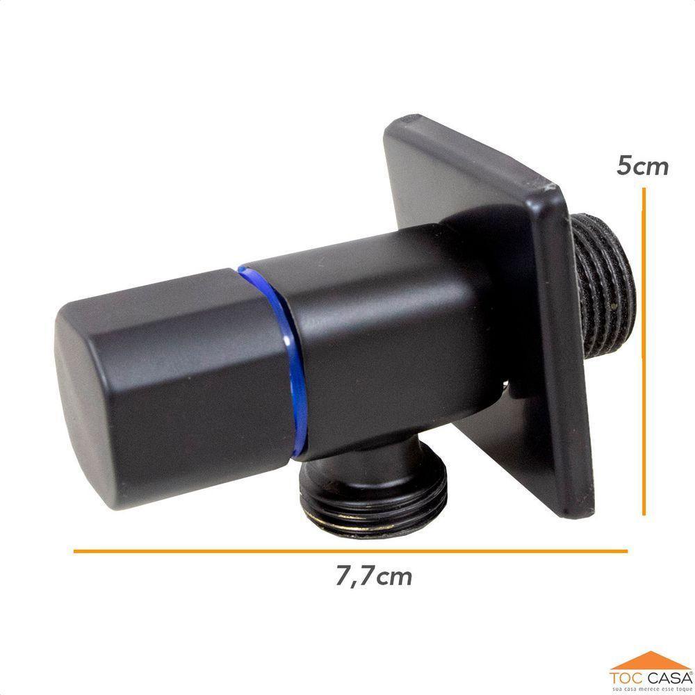 Ducha Higiênica Completa Quadrada Black Luxo Universal Rdx - 3