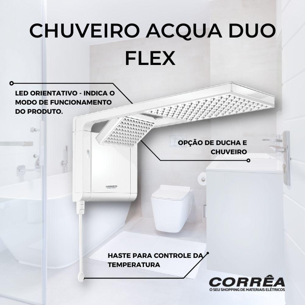 Chuveiro Lorenzetti Acqua Duo Flex 6800w Branco 220v - 3