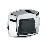 Acabamento Para Válvula De Descarga Clássica - Docol Preto Com Cromado - 1