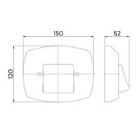 Acabamento Para Válvula De Descarga Clássica - Docol Preto Com Cromado