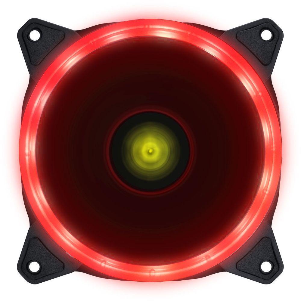 Fan/cooler Vx Gaming Para Gabinete V.ring Anel De Led 120x120mm Vermelho - Vringr - 1