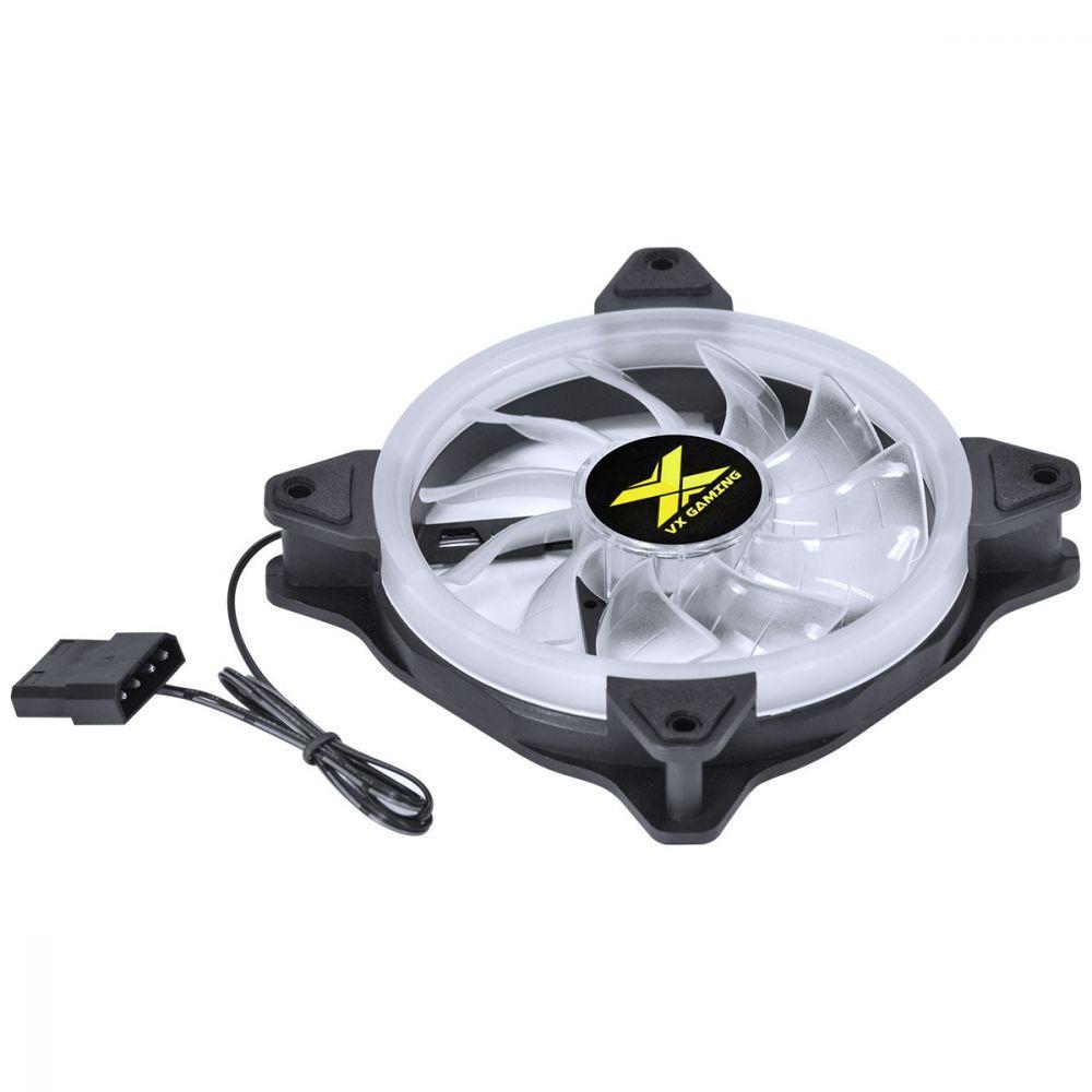 Fan/cooler Vx Gaming Para Gabinete V.ring Anel De Led 120x120mm Vermelho - Vringr - 2