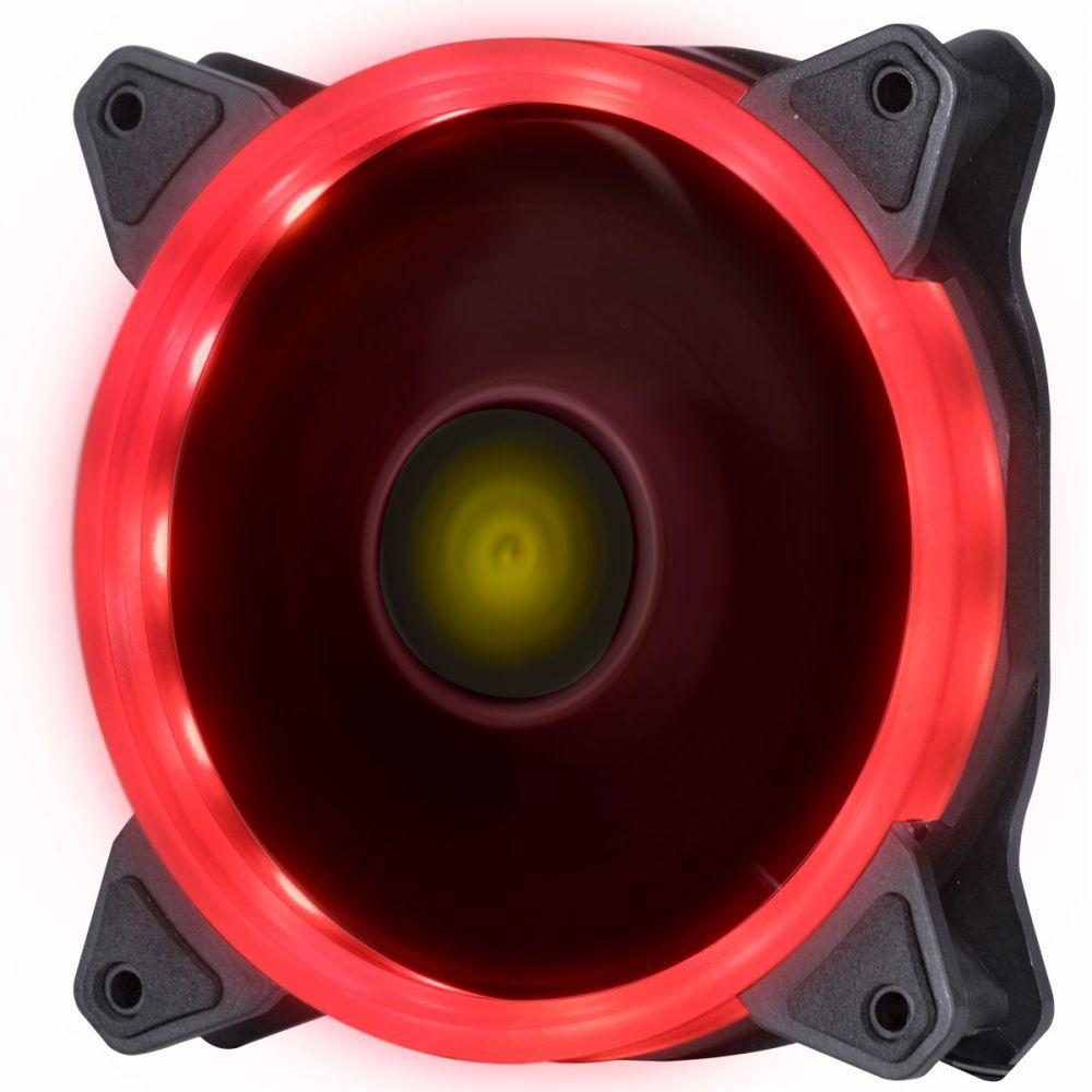 Fan/cooler Vx Gaming Para Gabinete V.ring Anel De Led 120x120mm Vermelho - Vringr - 8