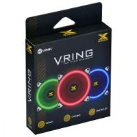 Fan/cooler Vx Gaming Para Gabinete V.ring Anel De Led 120x120mm Vermelho - Vringr