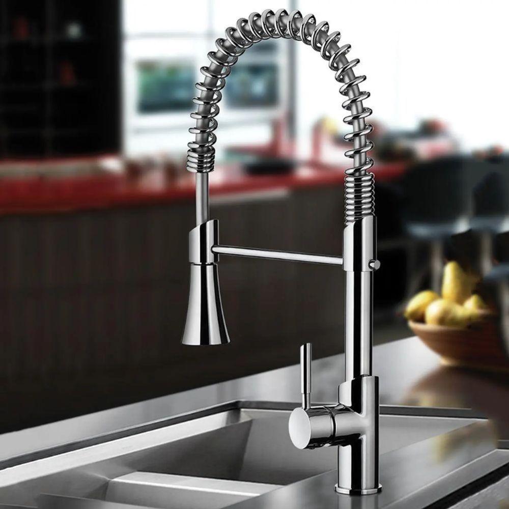 Misturador Monocomando Cozinha Com Ducha Especial Lorenkitchen Lorenzetti Cromado - 4