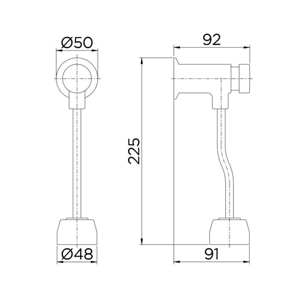 Válvula De Mictório Pressmatic Compact - Docol - 2