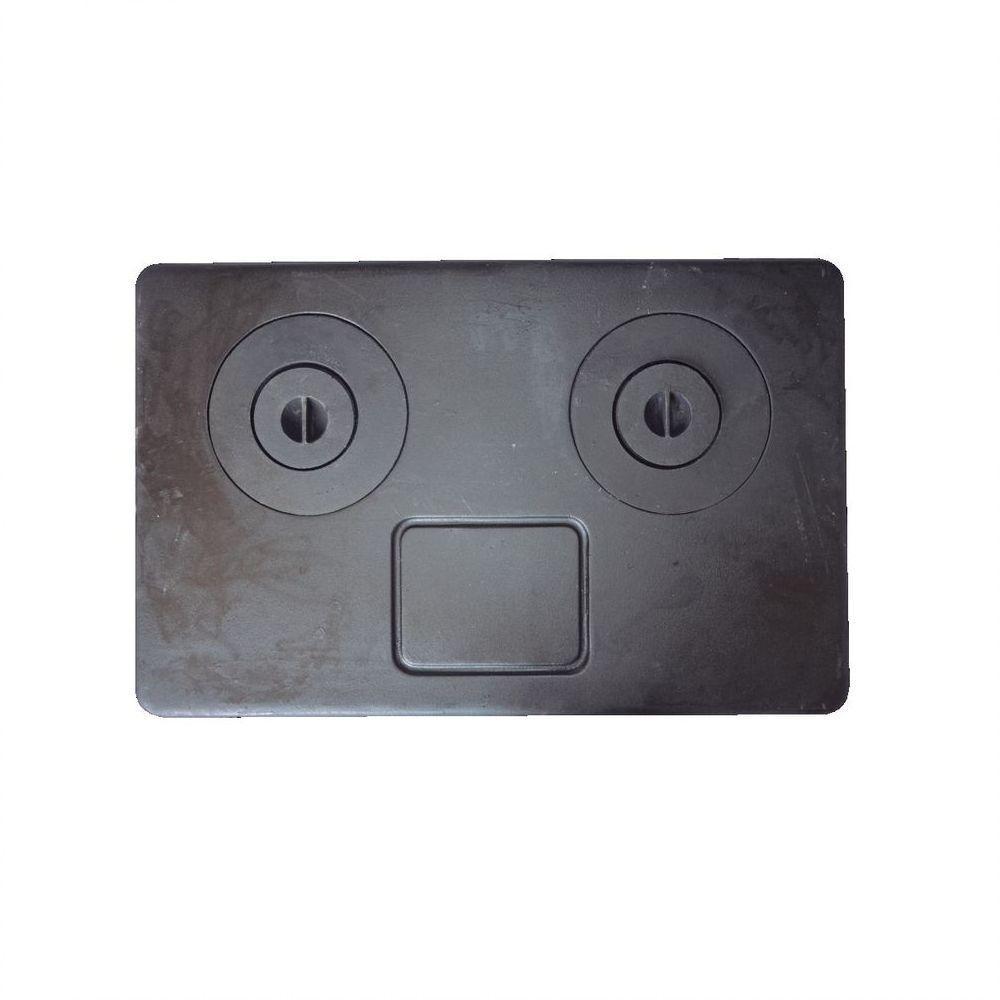 Chapa Fogão A Lenha 2 Furos Com Redução Multiuso 92X59Cm - 1