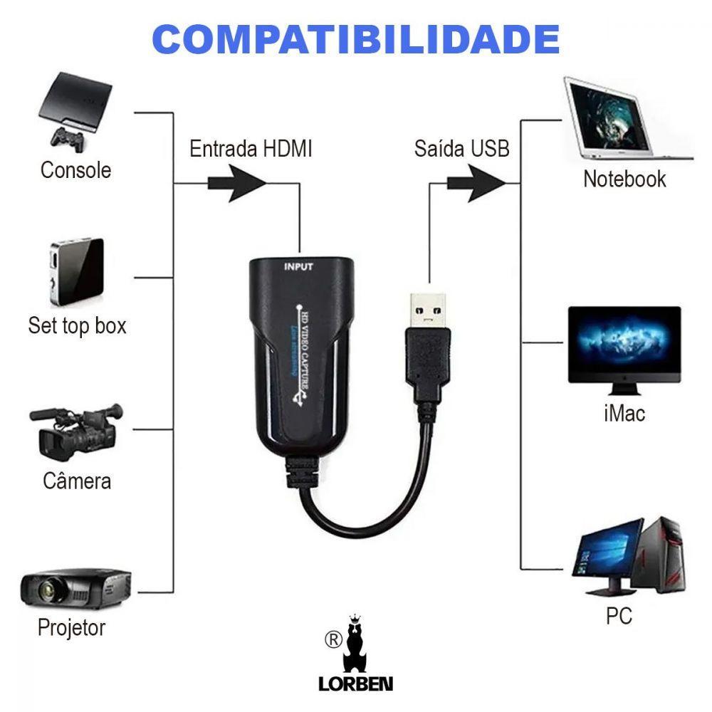 Placa de Captura de Vídeo Camlink Hdmi Usb 3.0 Full Hd 1080p - 6
