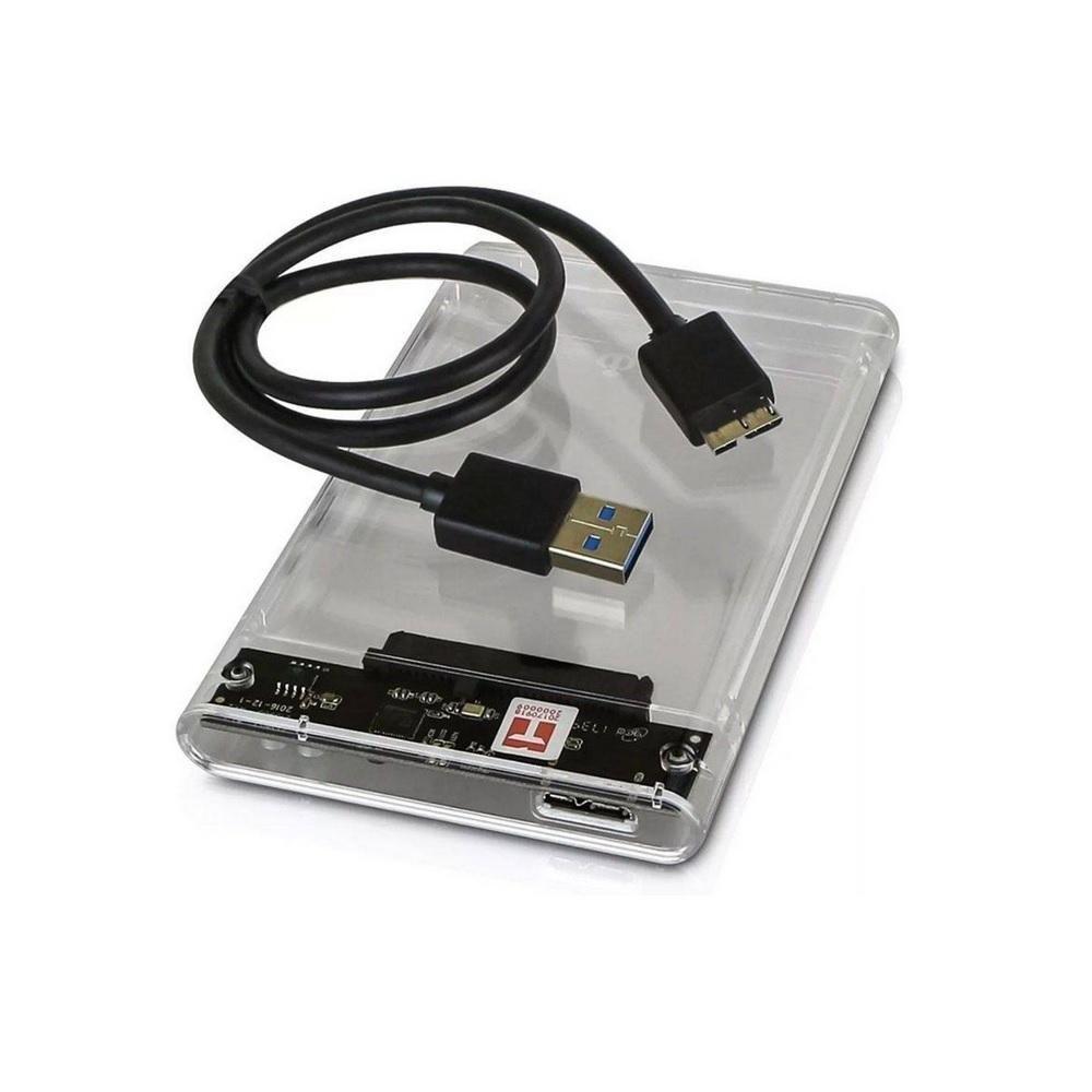 Case Transparente Hd Sata 2.5 Hhd Ssd Usb 3.0 T 6 Gpbs - 1
