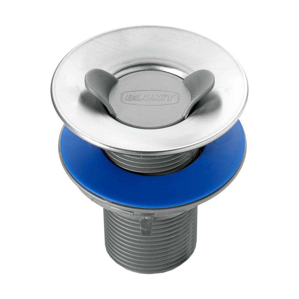Válvula De Escoamento Blukit 7/8 Para Lavatório Inox - 1