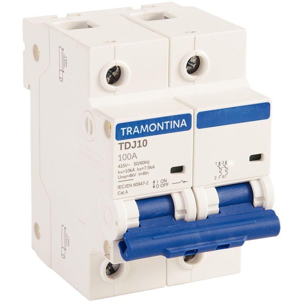 Minidisjuntor Tdj10 2 P 100 A 10 Ka Curva C Tramontina Tramontina - 1