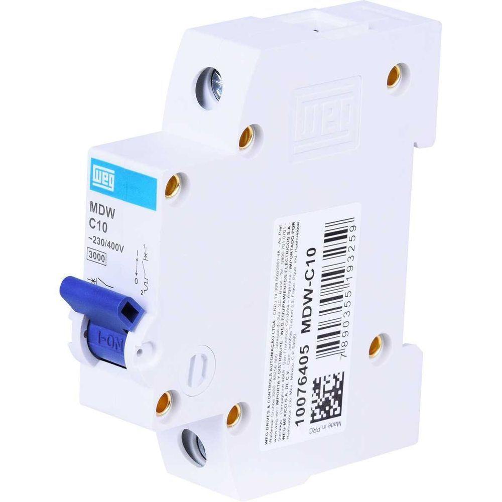 Disjuntor Mdw 10a Weg - Curva C Monopolar - 7