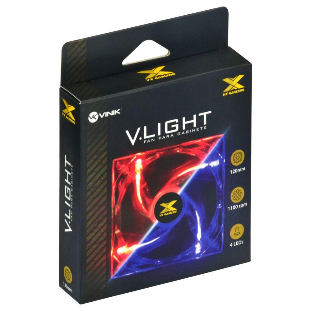 Fan/cooler Vx Gaming V.light 4 Pontos De Led 120x120 Azul - Vlightb - 7