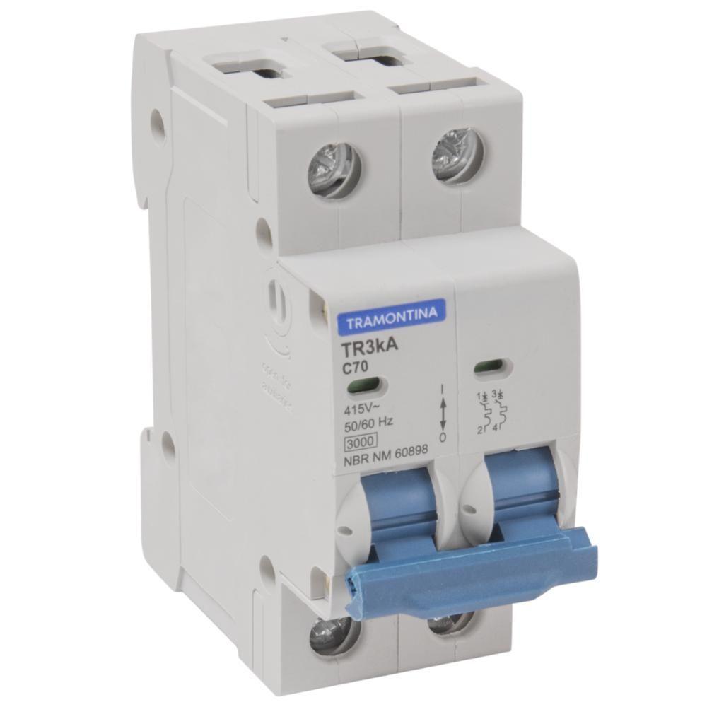 Disjuntor Tr3Ka 2 P 70 A Curva C Tramontina - 1