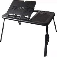 Mesa Dobrável Notebook Tablet 2 Cooler Mousepad Cabo Usb - 5