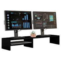 Suporte Stand-Pro Base Para Monitor Laptop Soft Elevado 95Cm Em Mdf Com 01 Prateleira Preto - 7
