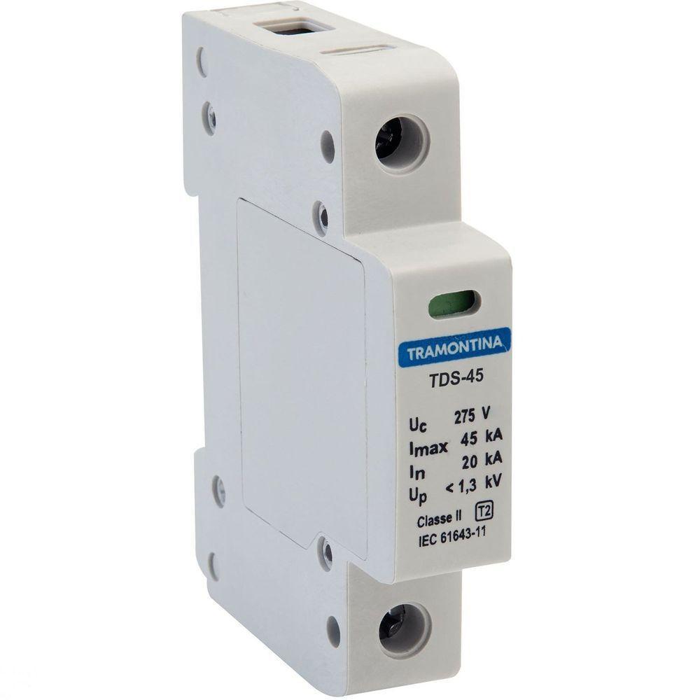 Dispositivo De Proteção Contra Surtos Tramontina Tds 1 P 45 Ka 275 V Classe Ii Tramontina - 1