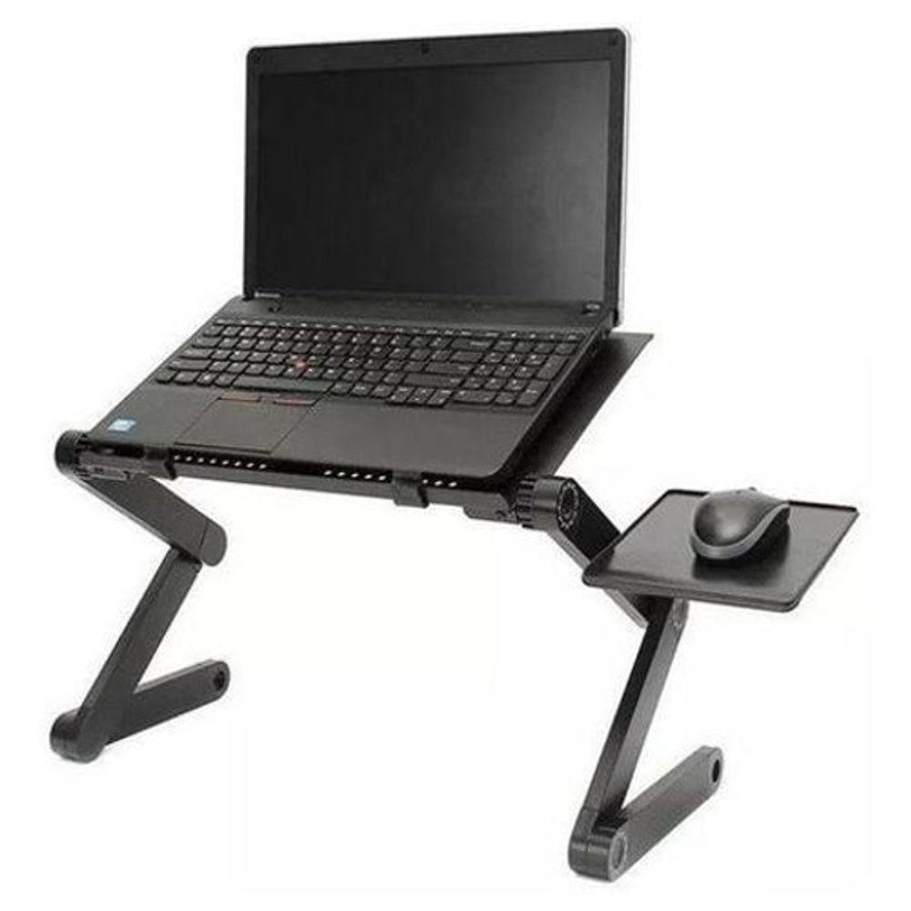Mesa Notebook Multifuncional Alumínio Com Cooler Zz - 1